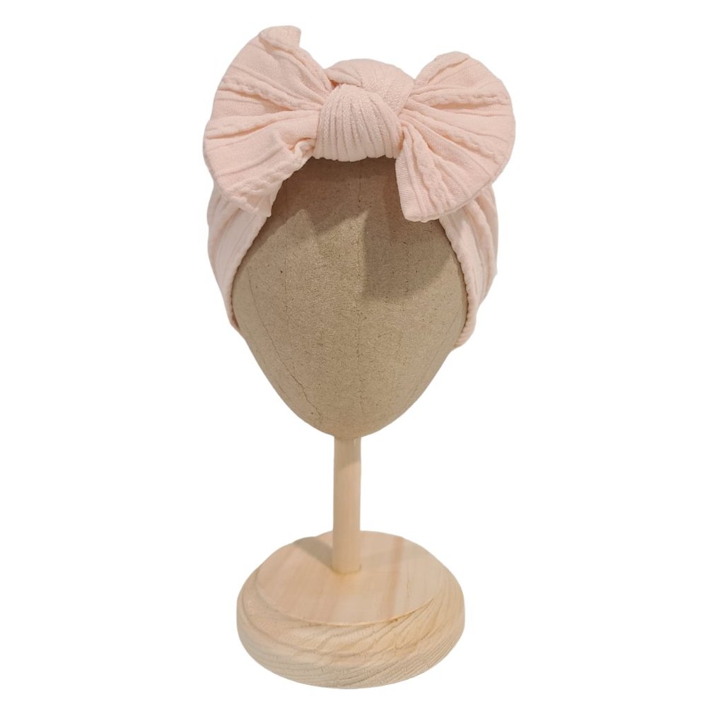 Ivy Nylon Elastic Bowknot Hairband, Pink